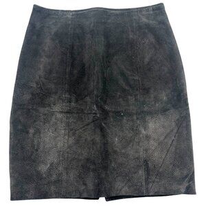 Vintage Chia Suede Leather Skirt